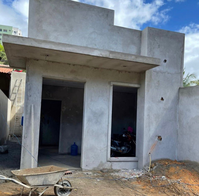 Construção em andamento