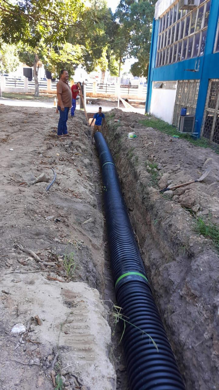 Obra de drenagem